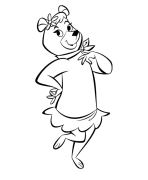 യോഗി കരടി ഓൺലൈൻ കളറിംഗ്